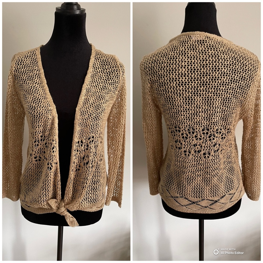 Lascana Knit Cardigan with Tie-Front - Picture 2 of 8